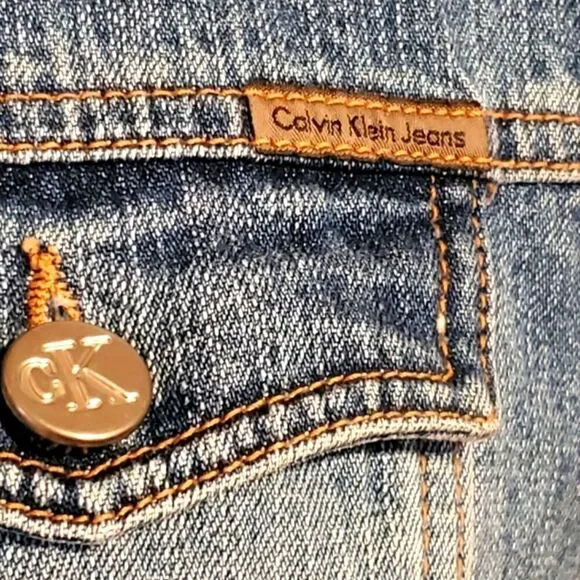 Calvin Klein - Women's Denim Vest  Size S - Picture 2 of 6